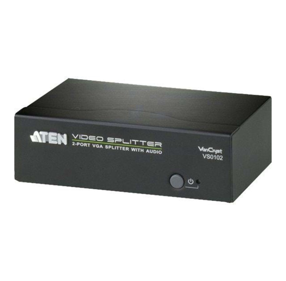 Video Switch - ATEN VanCryst VS0102 - video/audiosplitter - VS0102-AT-G
