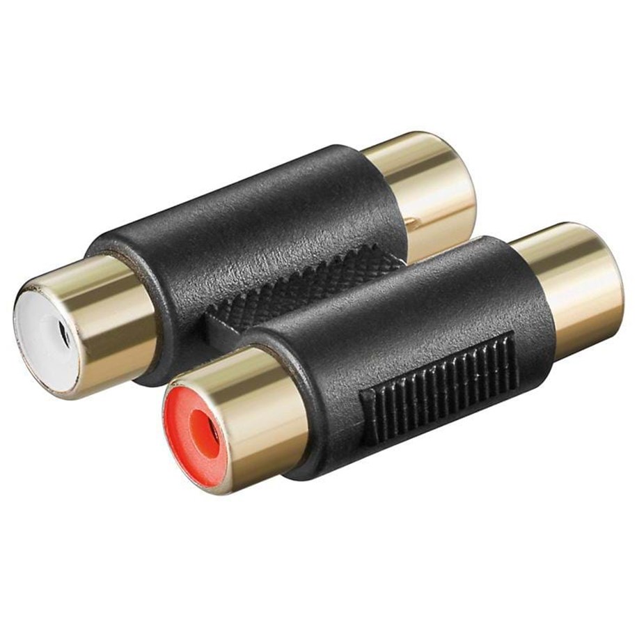 Ljudkabel - Pro Audio adapter RCA Coupling F x2 - 4040849124198