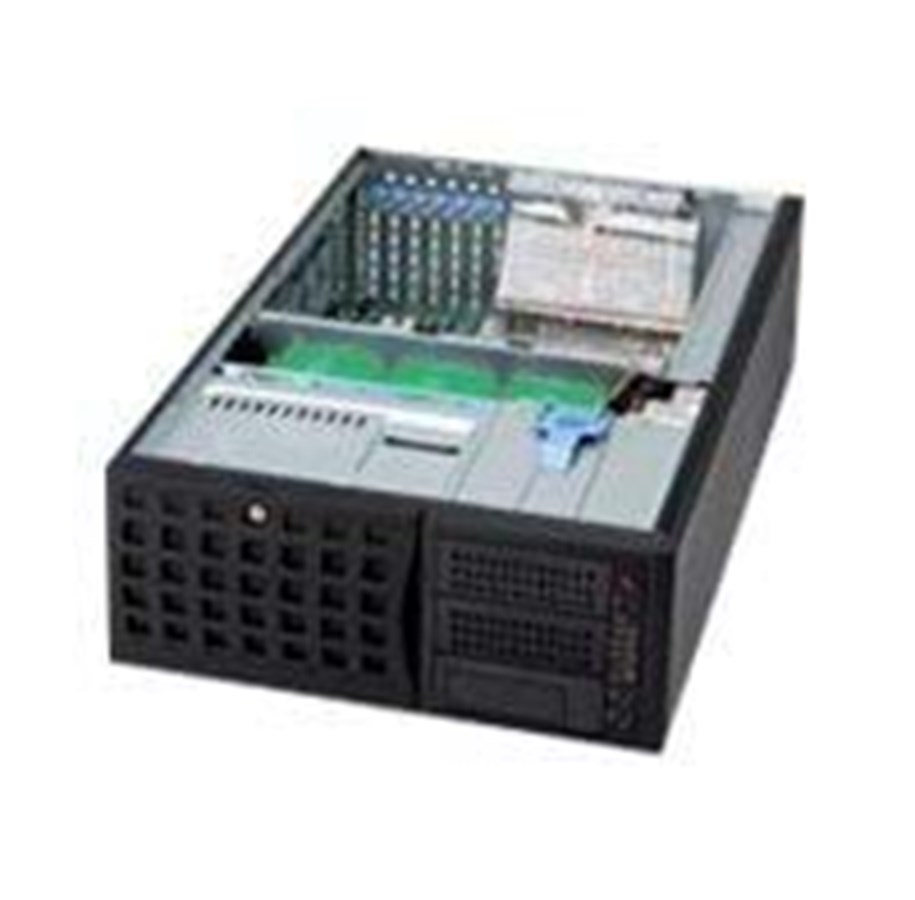 Chassi - Supermicro SC745 TQ-920B - tower - 4U - utökad ATX - Chassi - Miditower - Svart - CSE-745TQ-920B