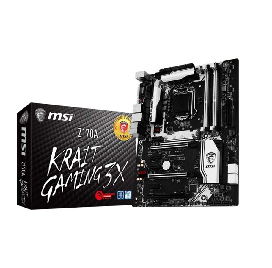 Moderkort - MSI Z170A KRAIT GAMING 3X Moderkort - Intel Z170 - Intel LGA1151 - DDR4 RAM - ATX - Z170A KRAIT GAMING 3X