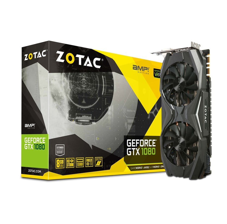 Grafikkort - ZOTAC GeForce GTX 1080 AMP! - 8GB GDDR5X RAM - Grafikkort - ZT-P10800C-10P