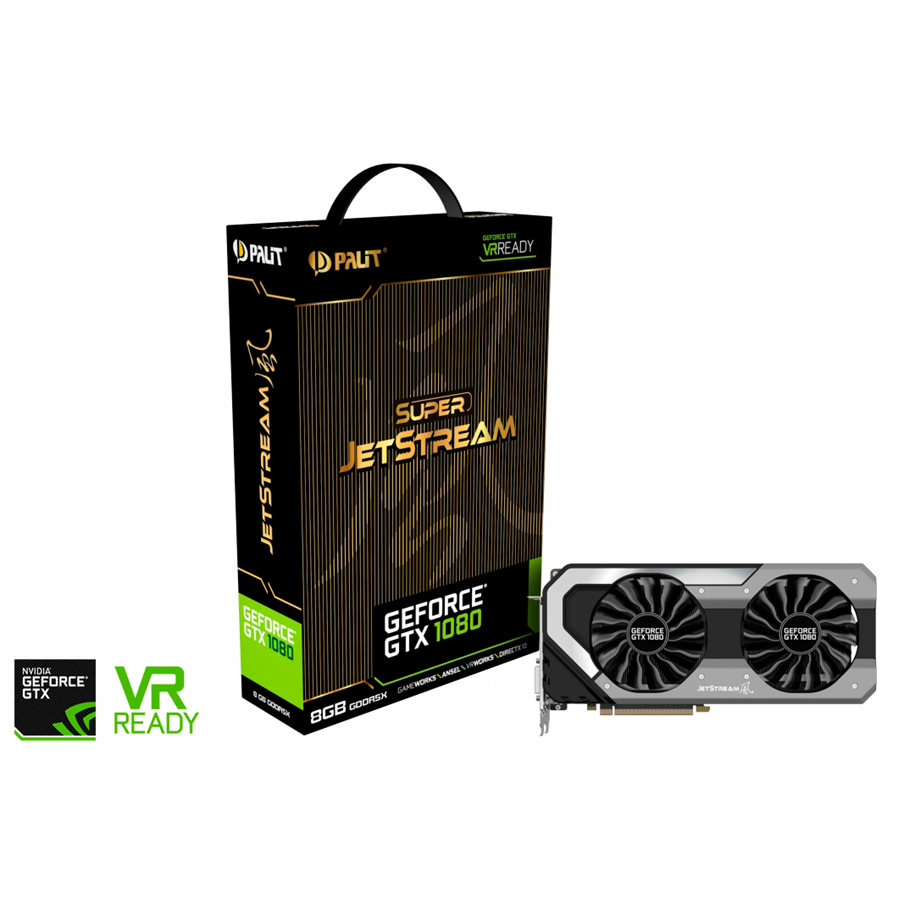 Grafikkort - Palit GeForce GTX 1080 Super JetStream - 8GB GDDR5X RAM - Grafikkort - NEB1080S15P2J