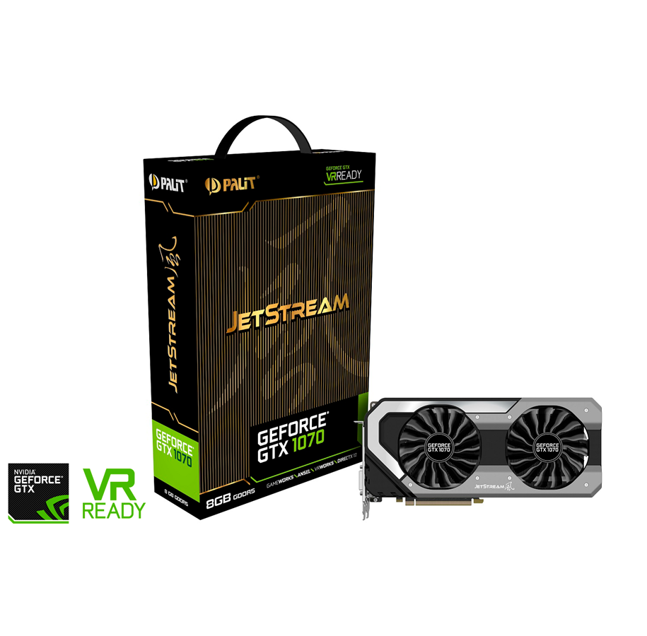 Grafikkort - Palit GeForce GTX 1070 JetStream - 8GB GDDR5 RAM - Grafikkort - NE51070015P2J