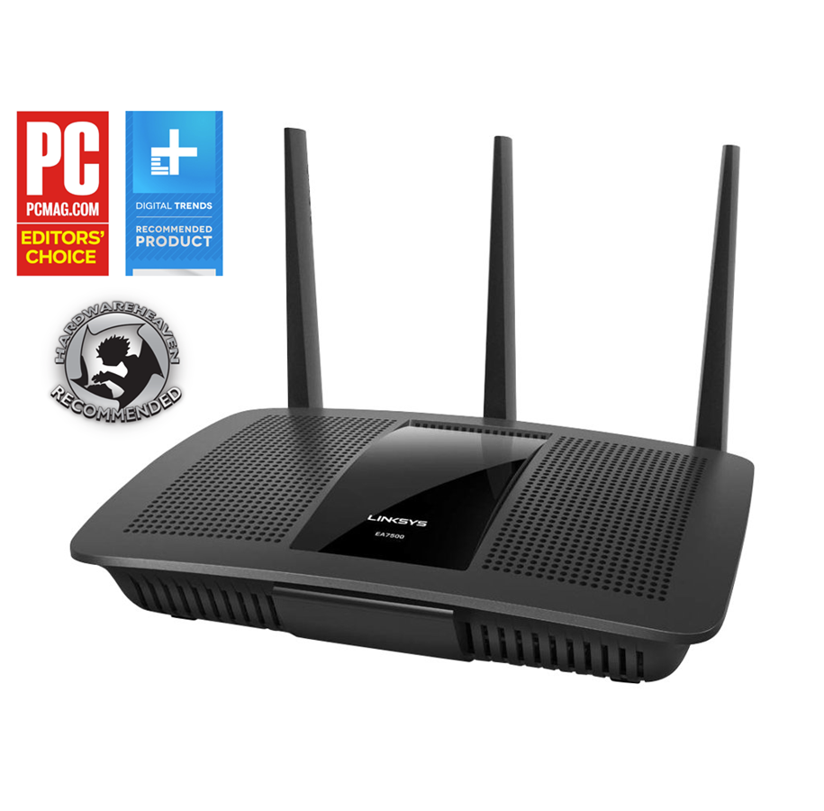 Nätverk - Router - Linksys EA7500 inkluderar gratis WUSB6100 nätadapter - Wireless router Wi-Fi 5 - EA7500-bu