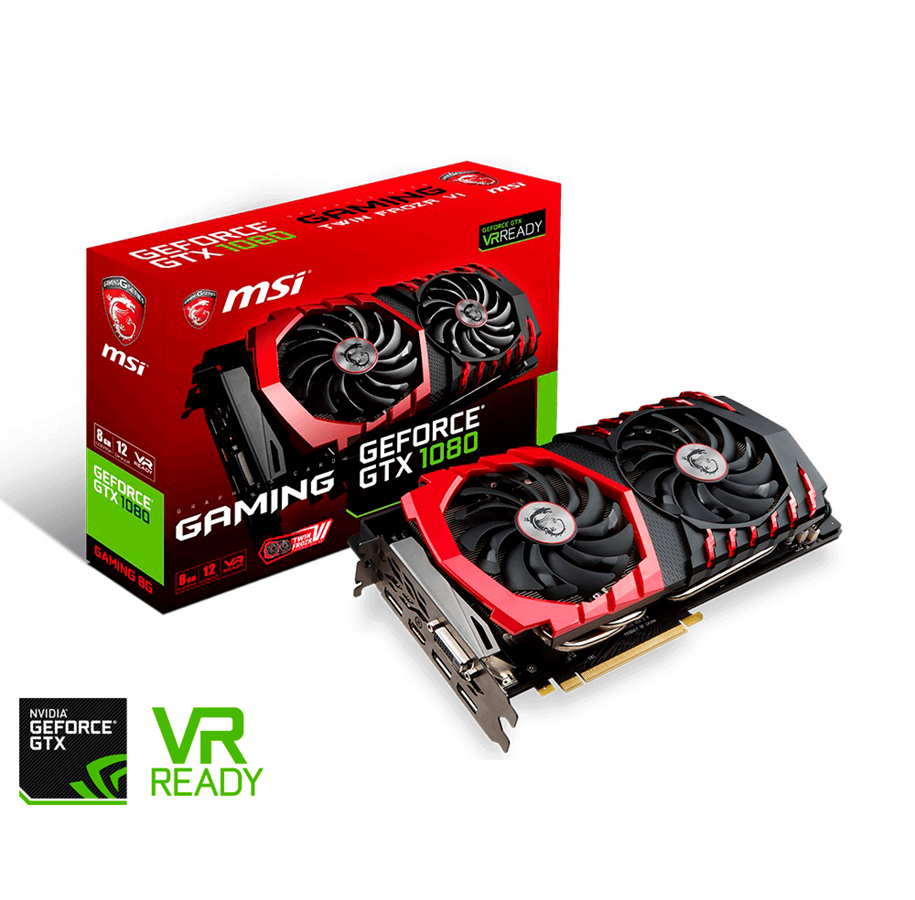 Grafikkort - MSI GeForce GTX 1080 GAMING - 8GB GDDR5X RAM - Grafikkort *DEMO* - GTX 1080 GAMING 8G