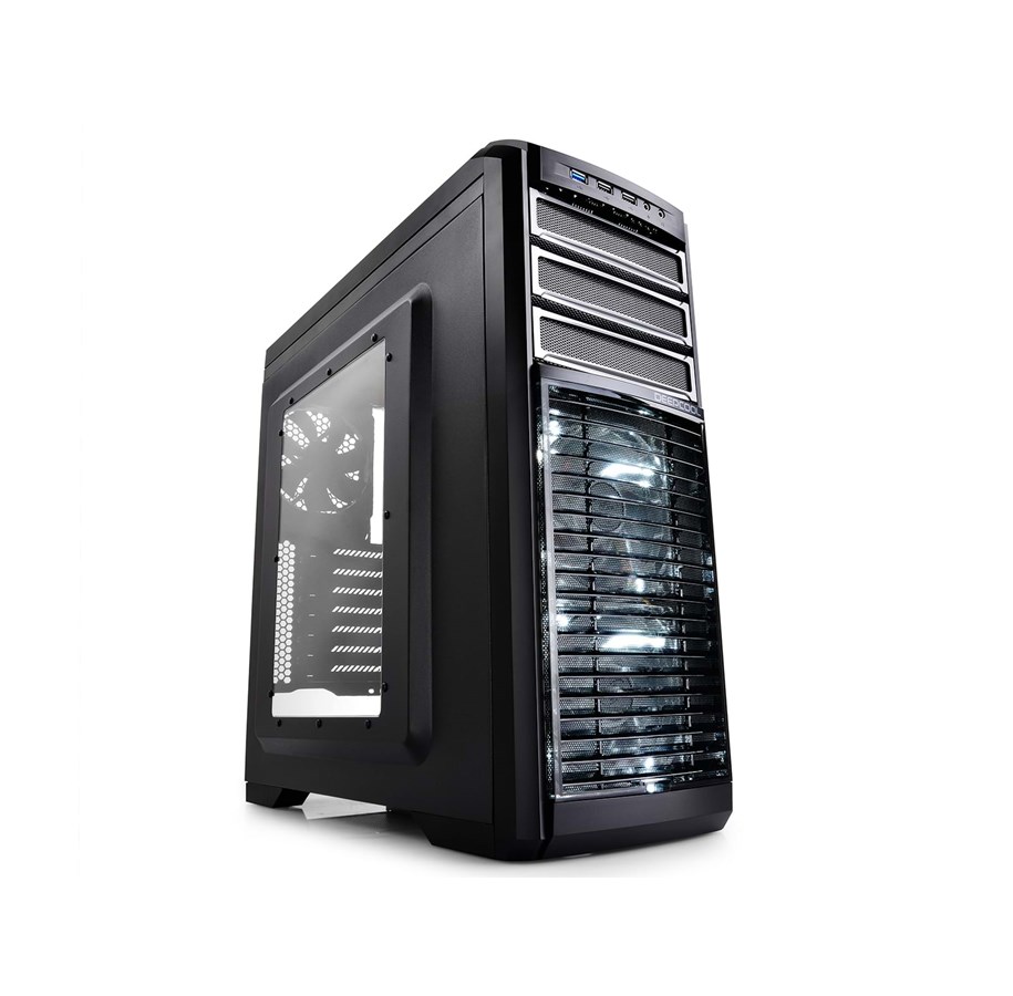Chassi - DeepCool Kendomen TI - Black / Silver - Chassi - Miditower - Svart - KENDOMEN-TI