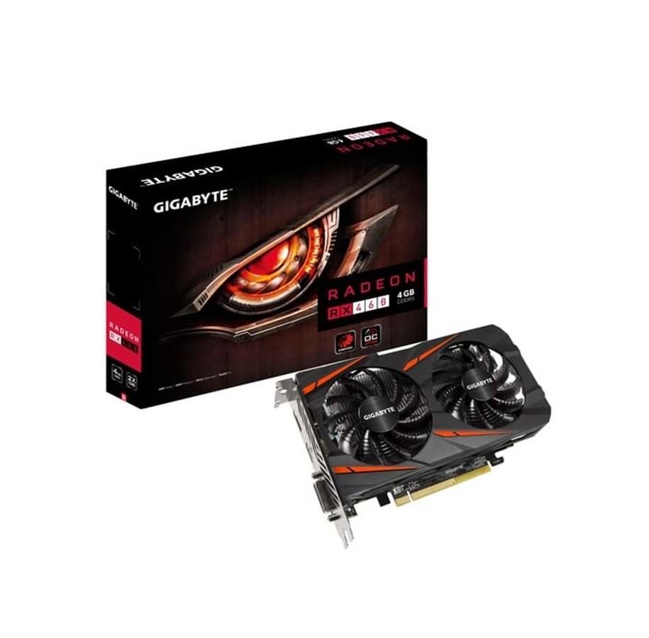 Grafikkort - GIGABYTE Radeon RX 460 OC - 4GB GDDR5 RAM - Grafikkort - GV-RX460WF2OC-4GD