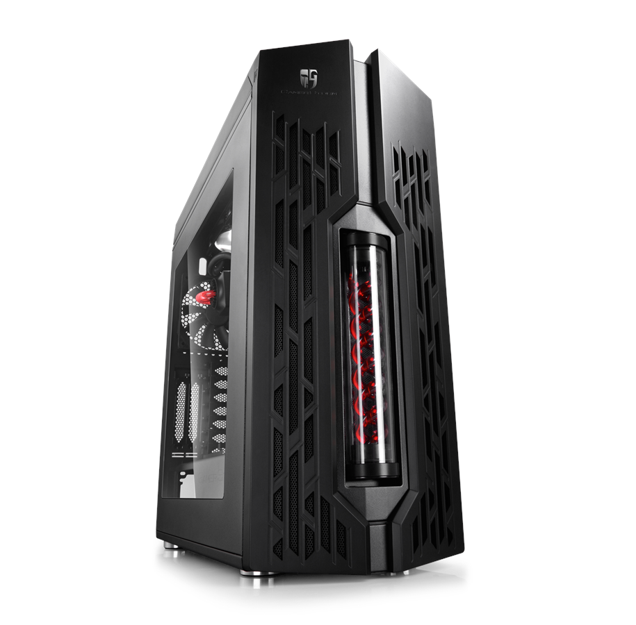 Chassi - DeepCool GENOME II Watercooled - Black / Red - Chassi - Miditower - Svart - GENOME-V2-BK-RD