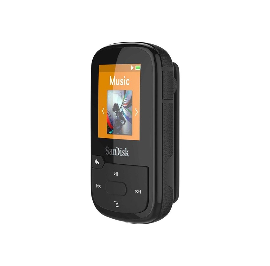 MP3-spelare & Tillbehör - SANDISK Clip Sport Plus Black - 16GB - MP3-spelare 16 GB - SDMX28-016G-G46K