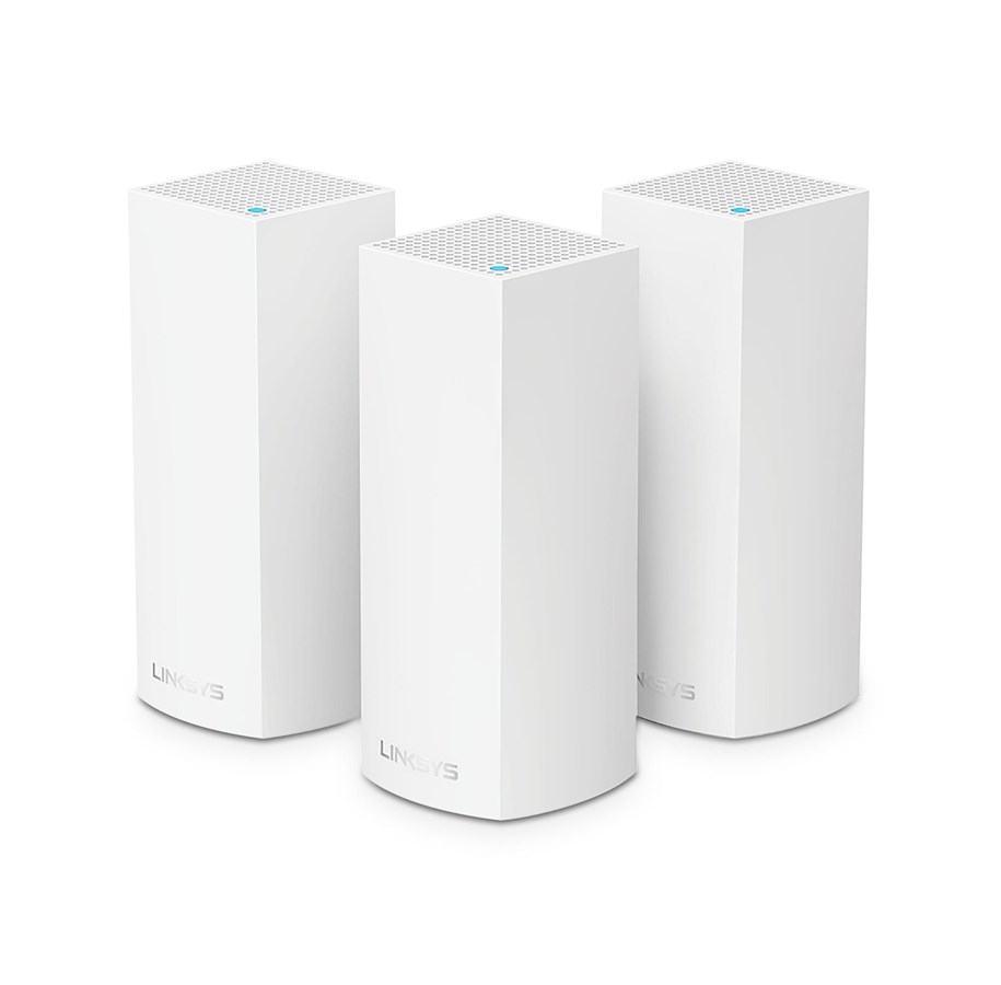 Nätverk - Router - Linksys WHW0303 Velop Whole Home Intelligent Mesh WiFi System Tri-Band (3-Pack) - Mesh router Wi-Fi 5 - WHW0303-EU