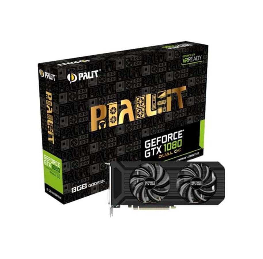 Grafikkort - Palit GeForce GTX 1080 1-Slot - 8GB GDDR5X RAM - Grafikkort - NEB1080U15P2D