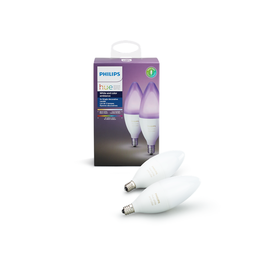 Smarta Hem - Philips Hue Color E14-ljuskälla 2-pack - 929001301302