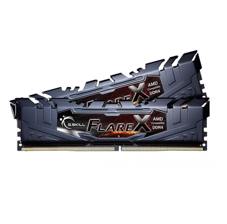RAM - G.Skill Flare X DDR4-3200 - 16GB - CL14 - Dual Channel (2 pcs) - AMD Optimized - Svart - F4-3200C14D-16GFX