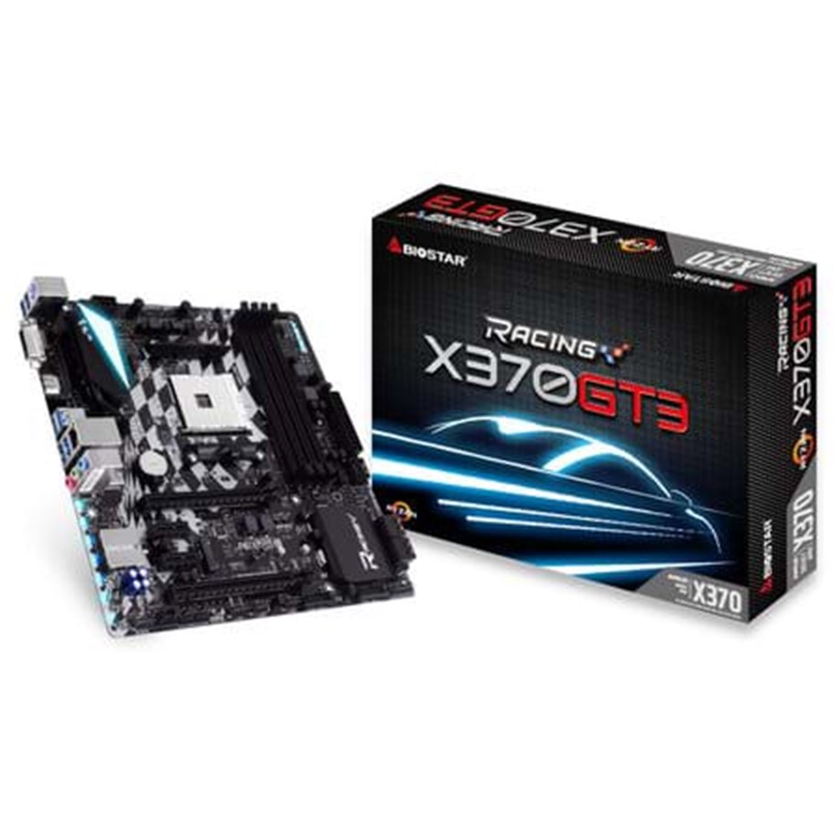 Moderkort - BIOSTAR RACING X370GT3 Moderkort - AMD X370 - AMD AM4 - DDR4 RAM - Micro-ATX - X370GT3