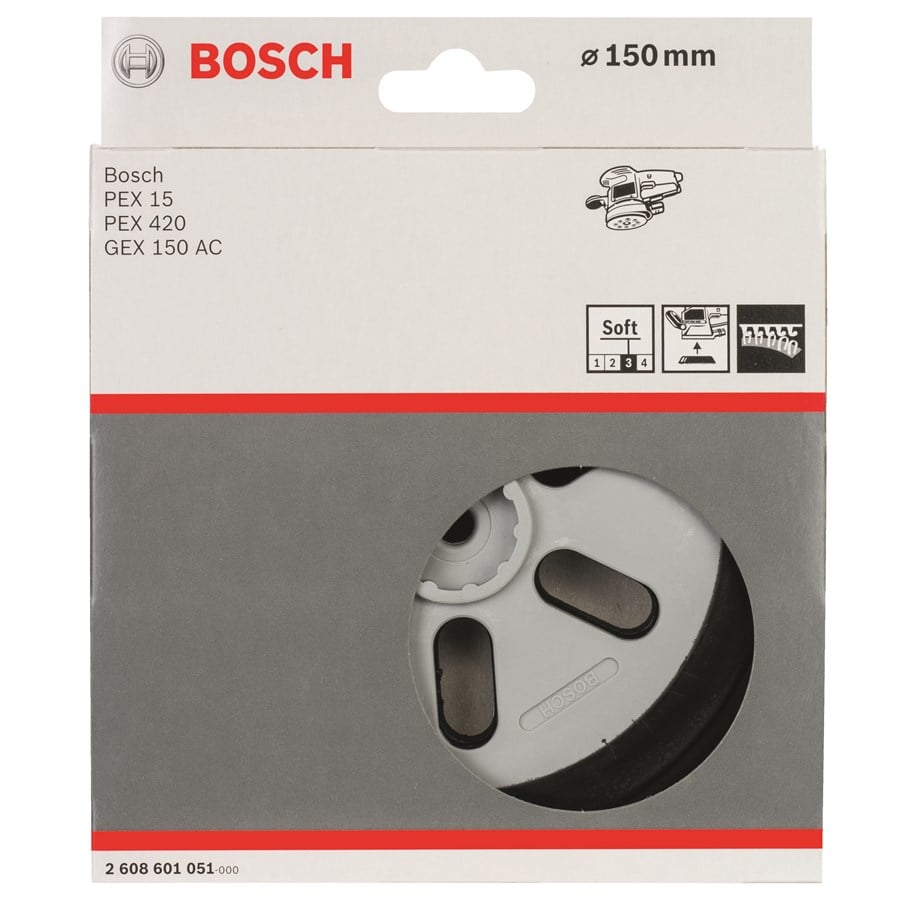 Slipmaskin - Bosch Stödrondell mjuk, 150 mm - 2608601051