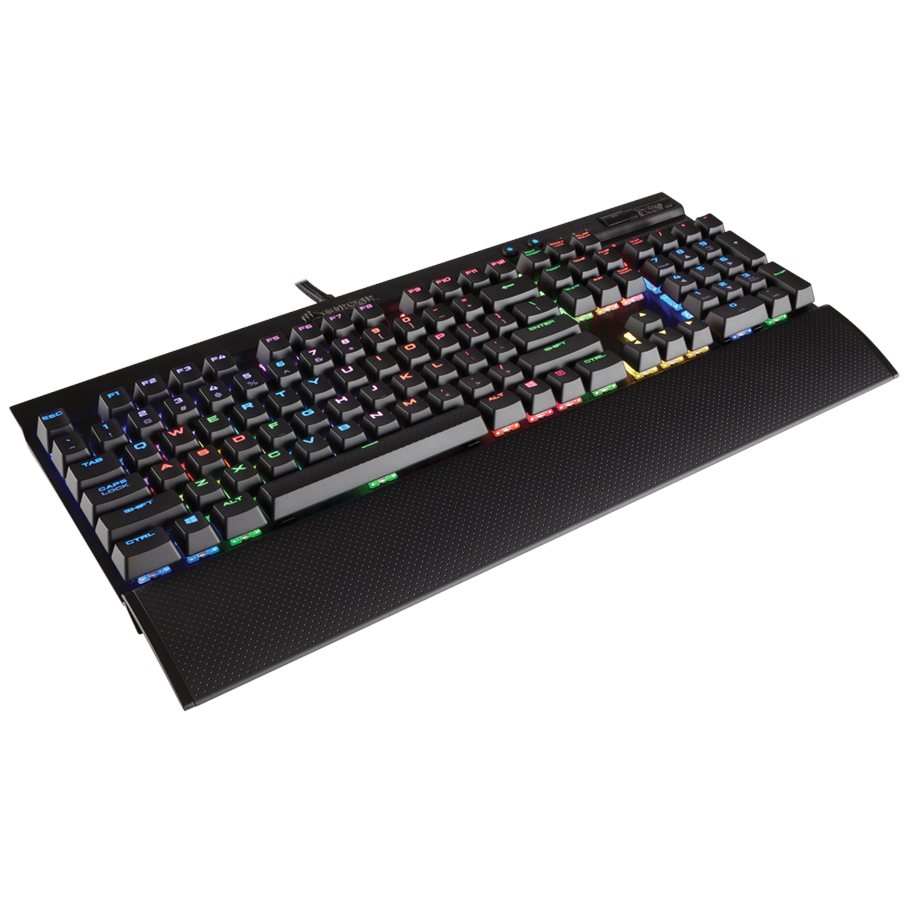 Tangentbord - Corsair Gaming K70 LUX RGB MX Silent - Gaming Tangentbord - Nordisk - Svart - CH-9101013-ND