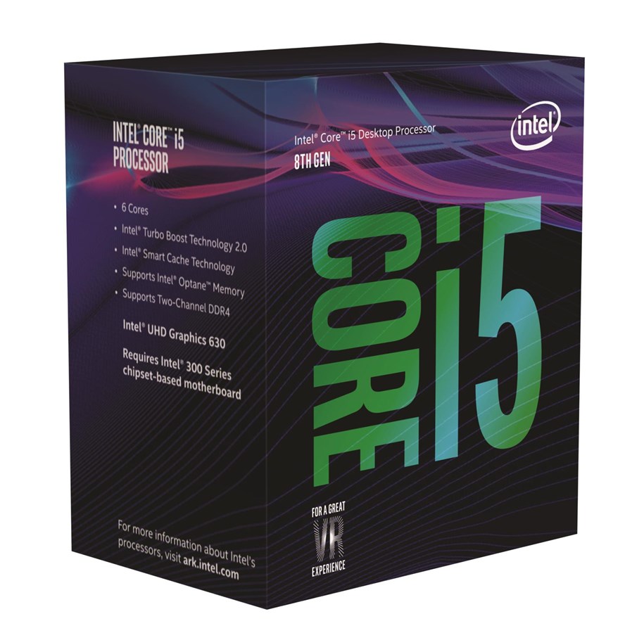 CPU - Intel Core i5-8600 Coffee Lake CPU - 6 kärnor - 3.1 GHz - Intel LGA1151 - Intel Boxed (med kylare) - BX80684I58600