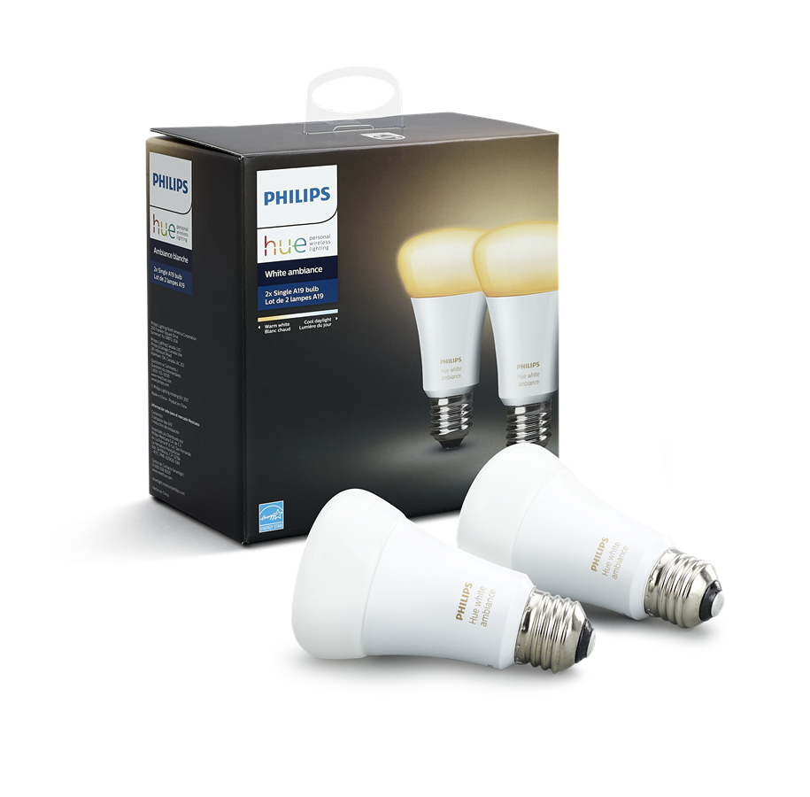 Smarta Hem - Philips Hue White Ambiance E27-ljuskälla 2-pack - 929001200163