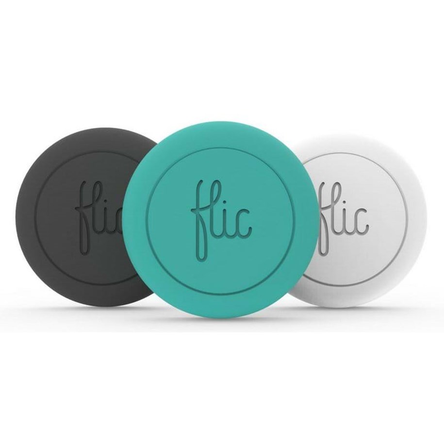 Smarta Hem - flic Button - 3 pack colour - Black/White/Turquoise - RTLF010