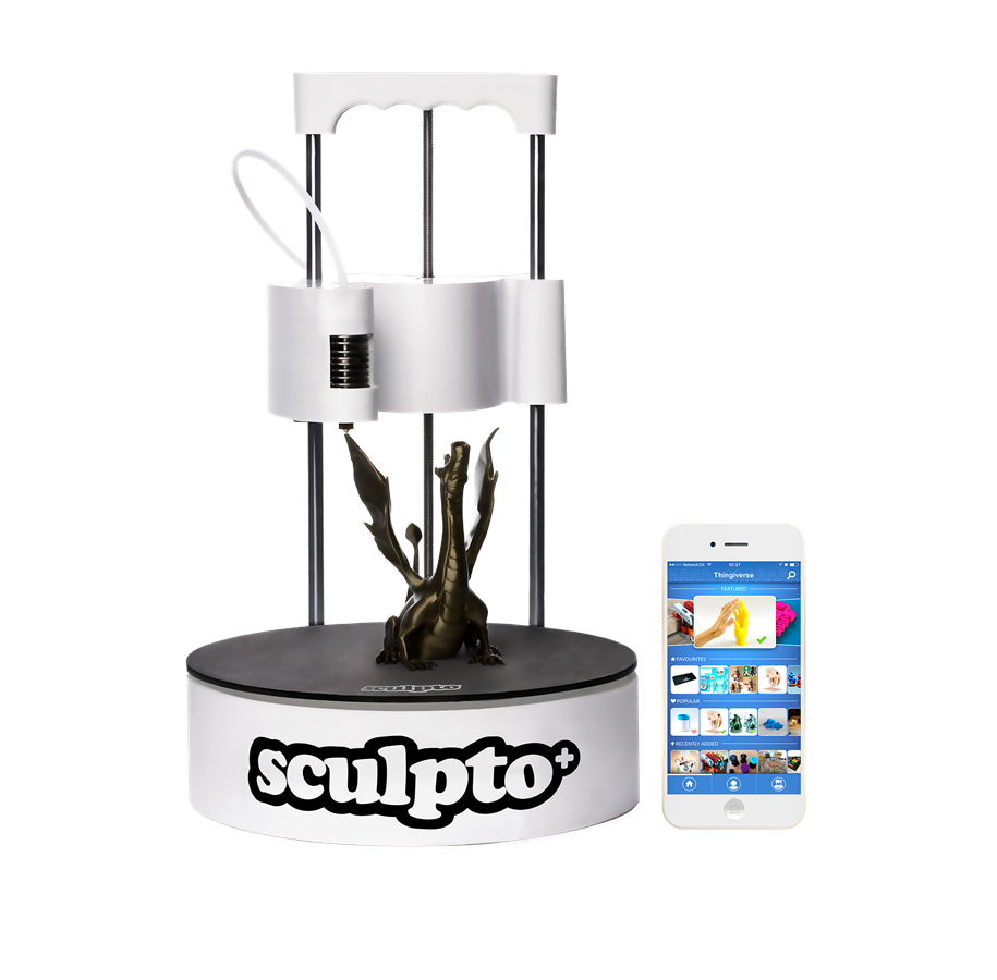 3D-skrivare - Sculpto + - 3D-skrivare - Polylaktid (PLA) - 45010002