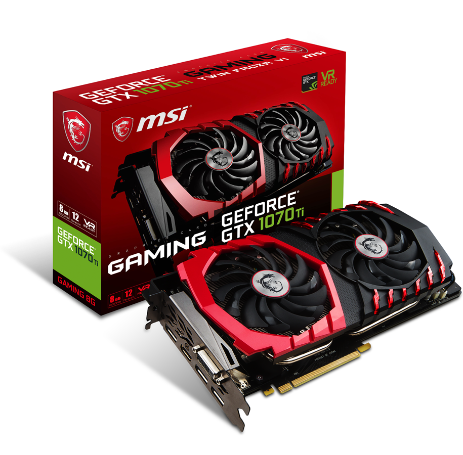 Grafikkort - MSI GeForce GTX 1070 Ti GAMING - 8GB GDDR5 RAM - Grafikkort *DEMO* - GTX 1070 Ti GAMING 8G