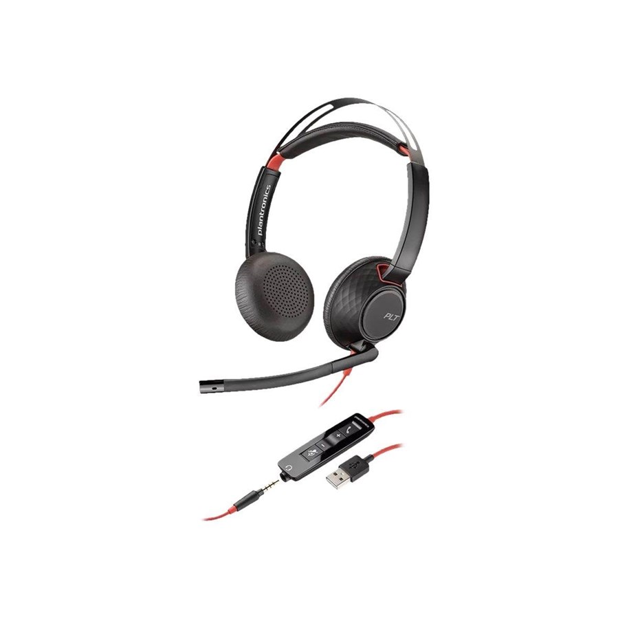 Hörlurar / Headset - Poly Blackwire 5220 Stereo USB-A - 207576-201