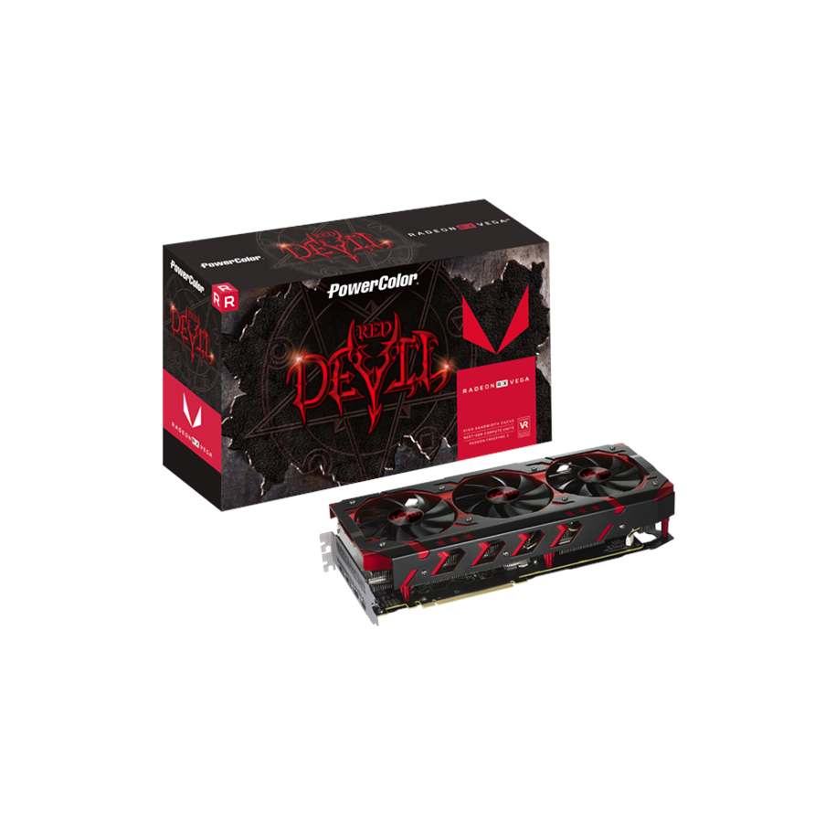 Grafikkort - PowerColor Radeon RX VEGA 64 Red Devil - 8GB HBM2 - Grafikkort - AXRX VEGA 64 8GBHBM2-2D2H/OC