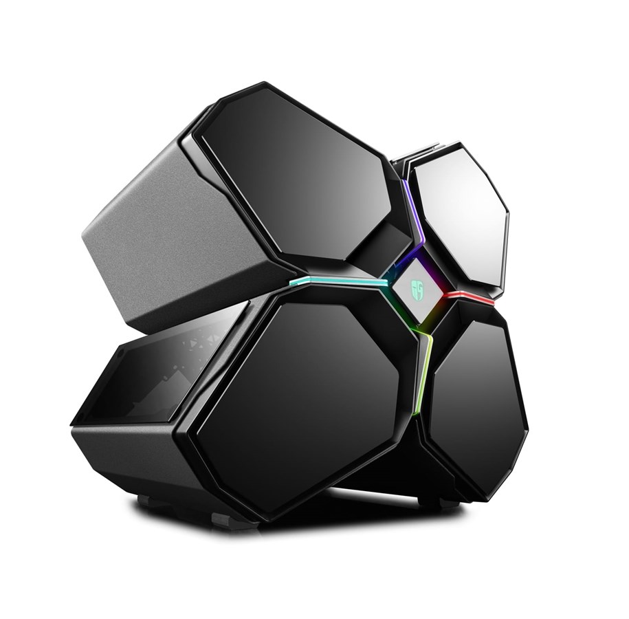 Chassi - DeepCool QUADSTELLAR - Chassi - Miditower - Svart - DP-EATX-QUADSTLR