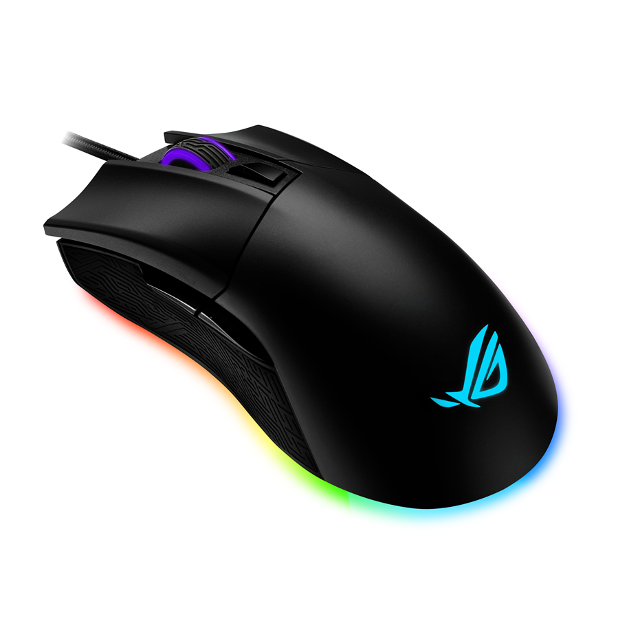 Mus - ASUS ROG Gladius II Origin - Gamingmus - Optic - 5 knappar - Svart med RGB ljus - 90MP00U1-B0UA00
