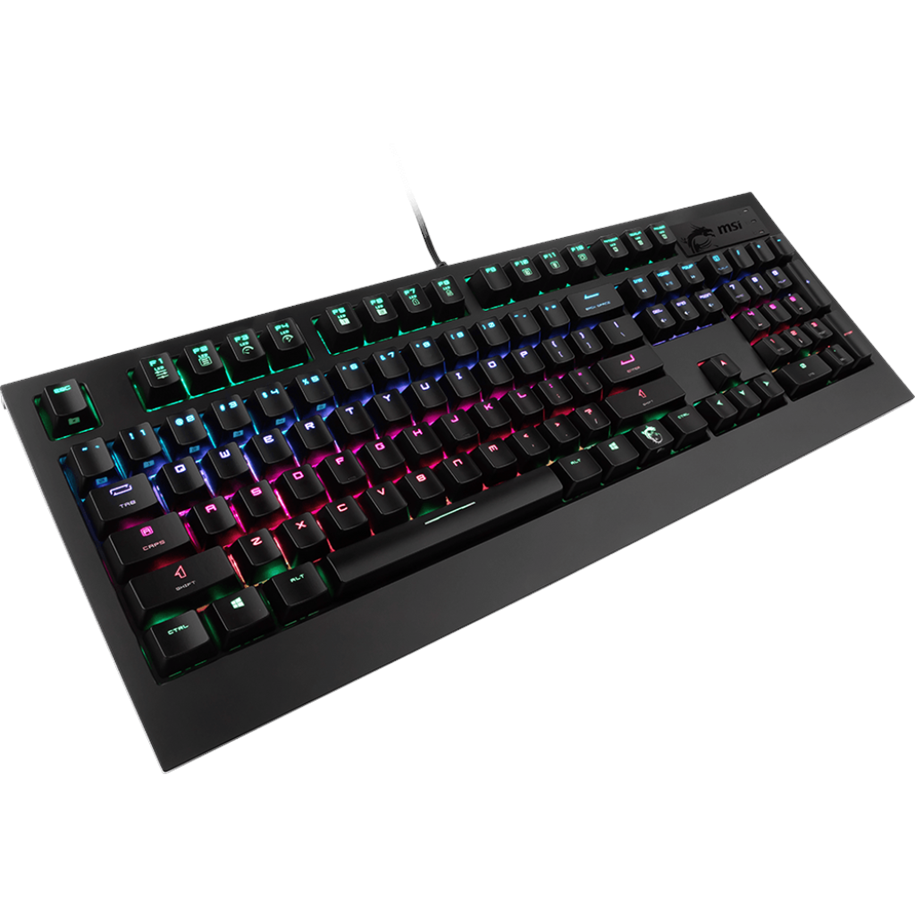 Tangentbord - MSI GAMING Keyboard - GK-701 RGB - Tangentbord - Nordisk - Svart - S11-04DN211-CL4