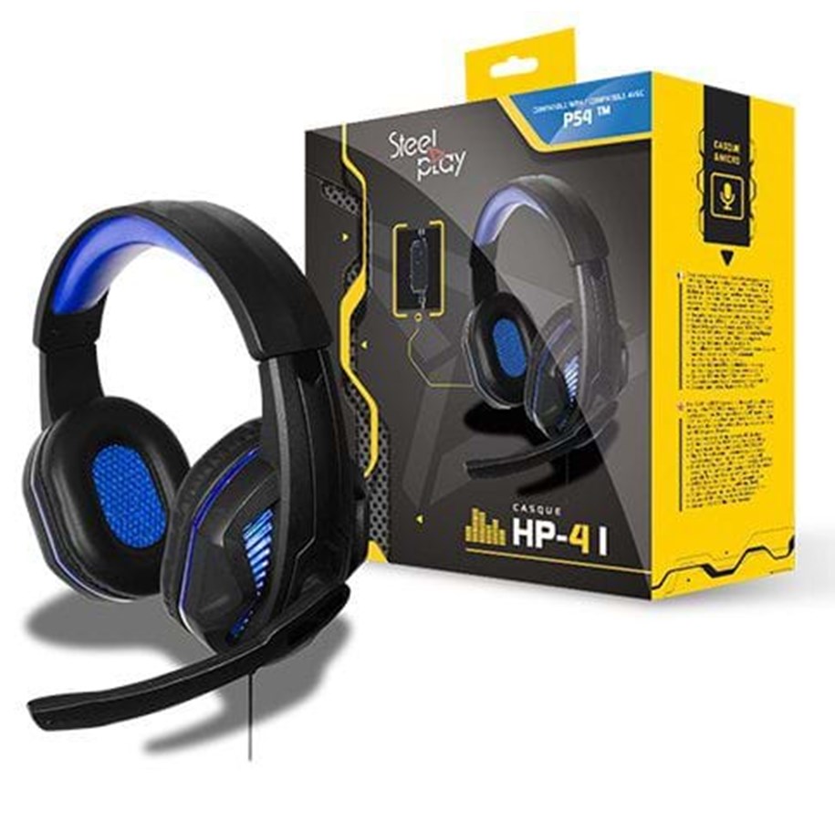 Spel Tillbehör - Steelplay HP-41 Wired Gaming Headset - Wired Headset - Sony PlayStation 4 - 3760210998876