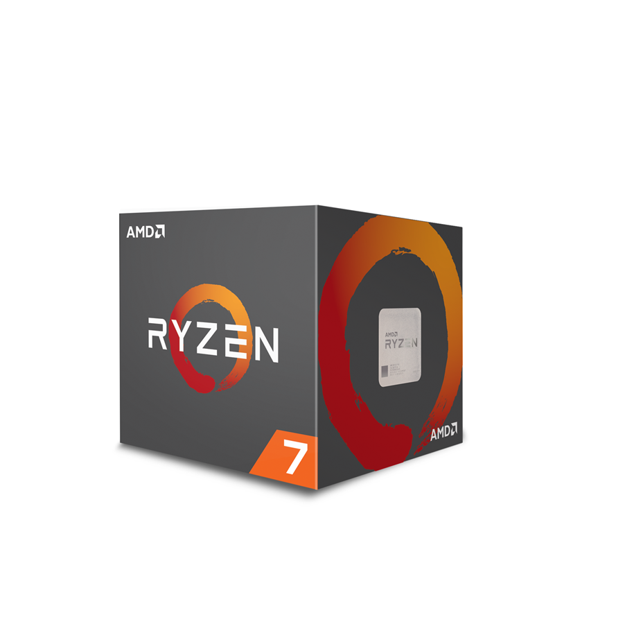 CPU - AMD Ryzen 7 2700 with Wraith Spire LED - Pinnacle Ridge CPU - 8 kärnor - 3.2 GHz - AMD AM4 - AMD Boxed (med kylare) - YD2700BBAFBOX