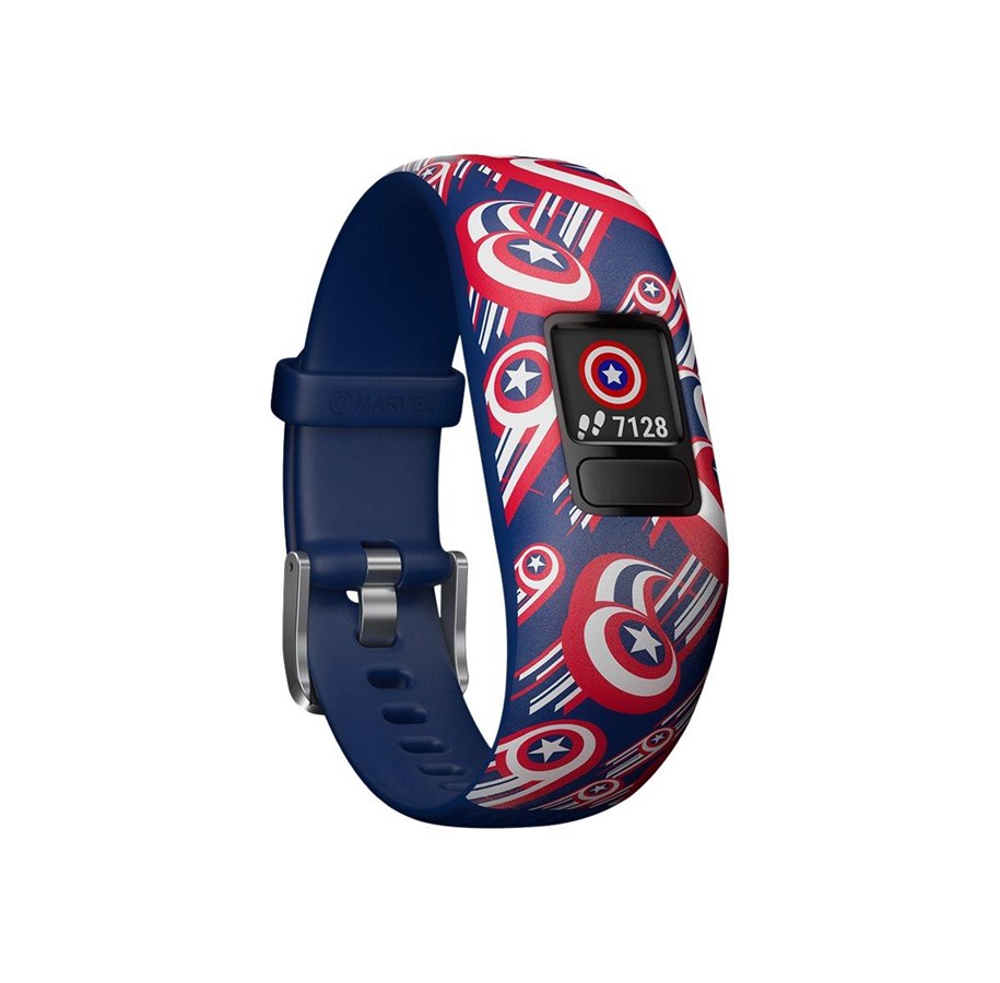 Aktivitetsarmband - Garmin vívofit jr 2 Marvel Captain America aktivitetssporer med bånd - 010-01909-12