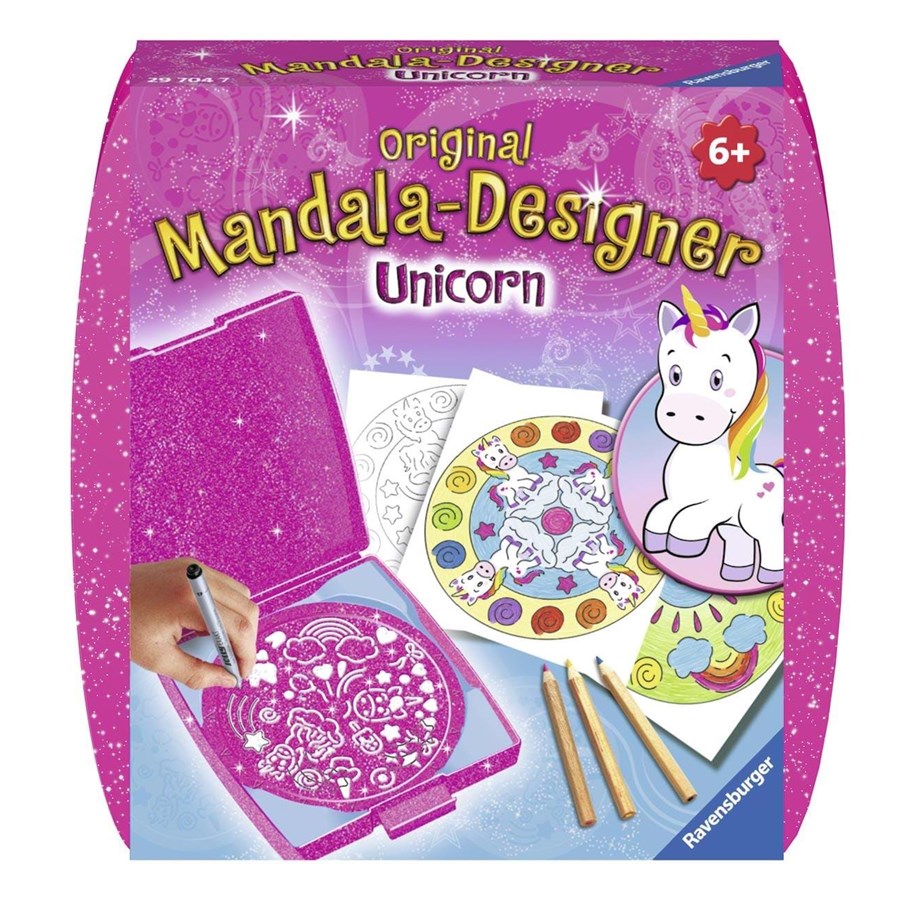 Kreativa spel - Ravensburger Mini Mandala Designer - Unicorn - 297047