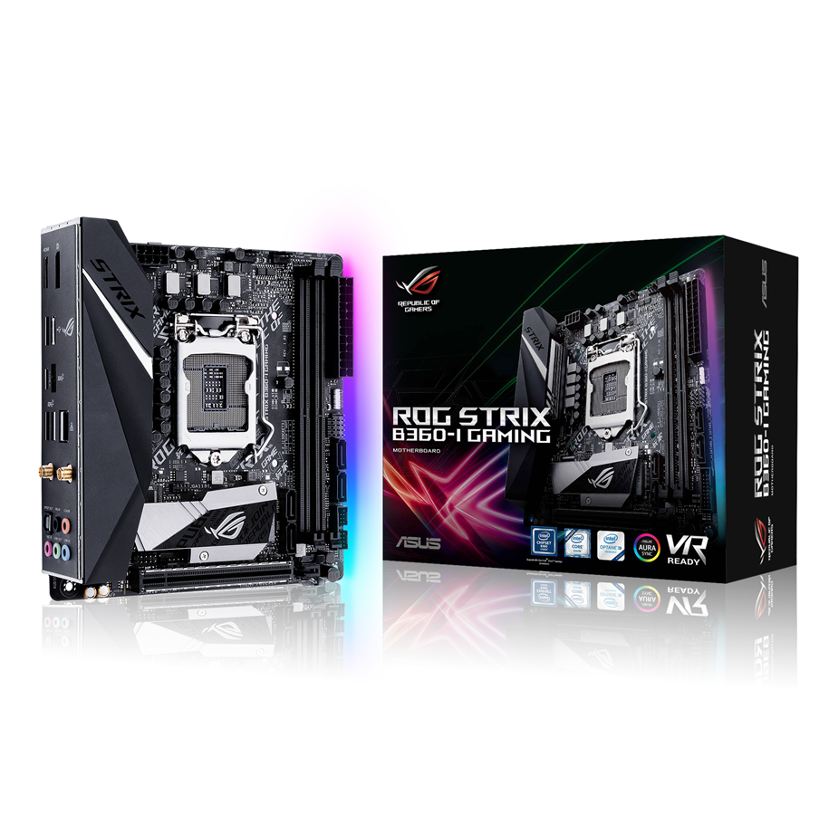 Moderkort - ASUS ROG STRIX B360-I GAMING Moderkort - Intel B360 - Intel LGA1151 socket - DDR4 RAM - Mini-ITX - 90MB0WH0-M0EAY0