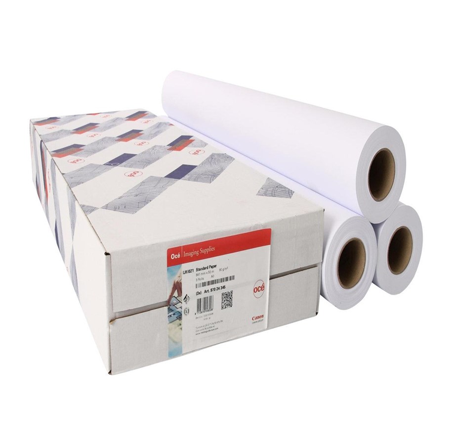 Papper, Fotopapper & Etiketter - Canon Paper Standard 0.841x50M (3) - 97003453
