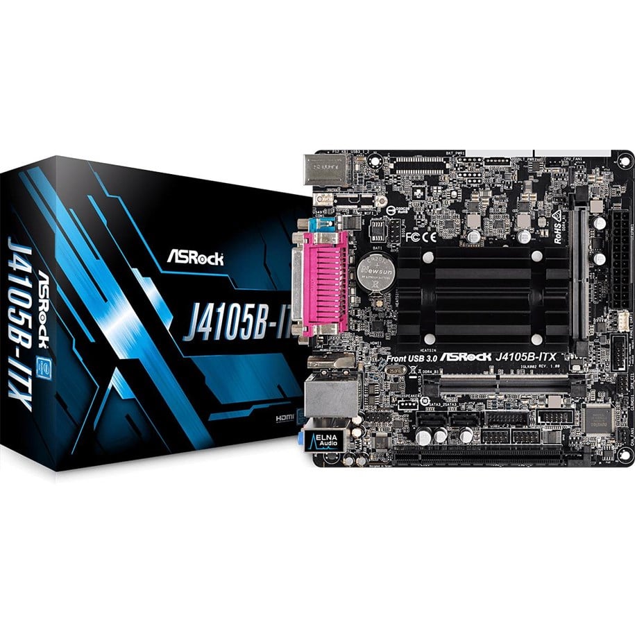 Moderkort - ASRock J4105B-ITX Moderkort - Intel Gemini Lake - Intel Onboard CPU - DDR4 RAM - Mini-ITX - 90-MXB5L0-A0UAYZ