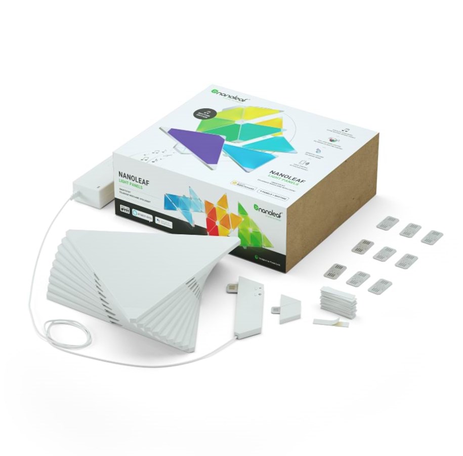 Smarta Hem - Nanoleaf Light Panels Smarter Kit - Rhythm Edition - 9PK - NL28-2002TW-9PK