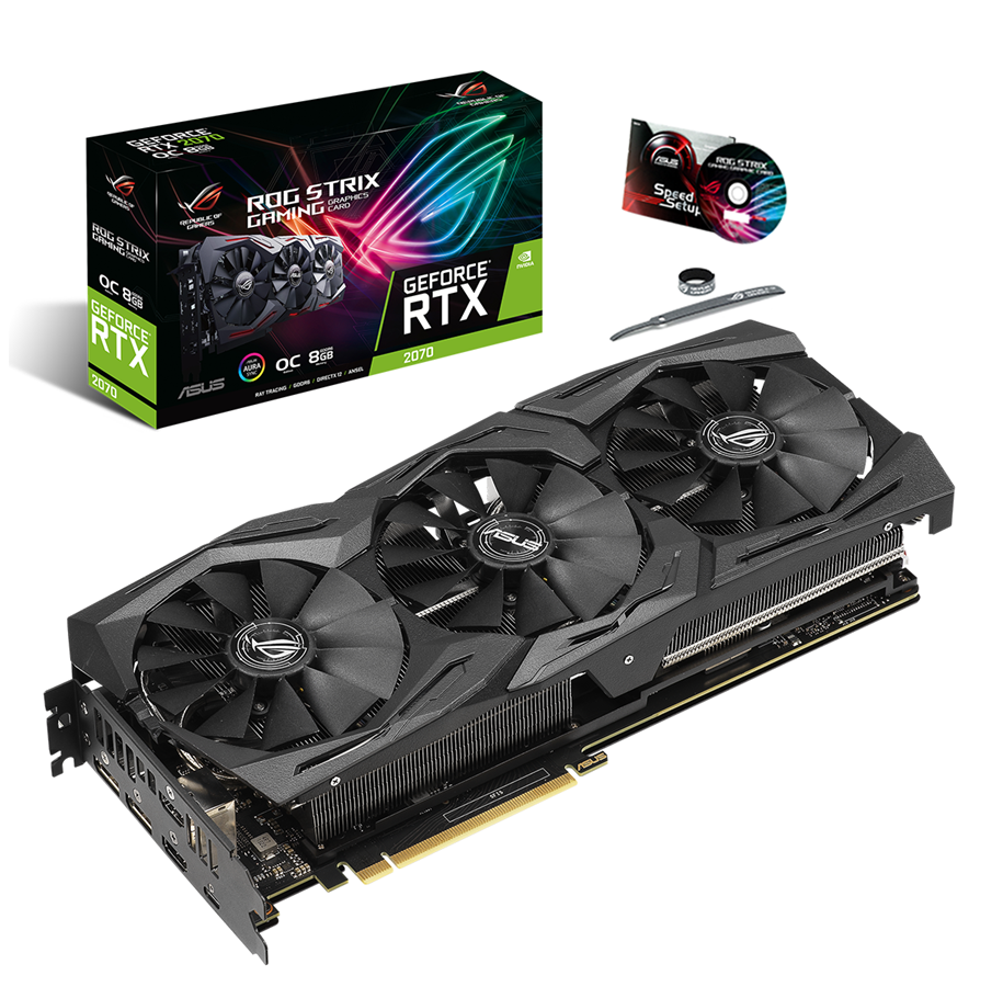 Grafikkort - ASUS GeForce RTX 2070 OC - 8GB GDDR6 RAM - Grafikkort - 90YV0C90-M0NA00