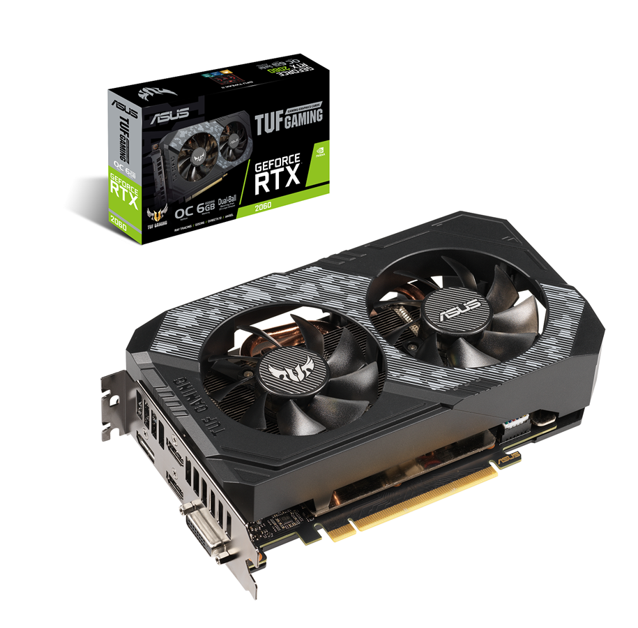 Grafikkort - ASUS GeForce RTX 2060 OC - 6GB GDDR6 RAM - Grafikkort - 90YV0CJ1-M0NA00