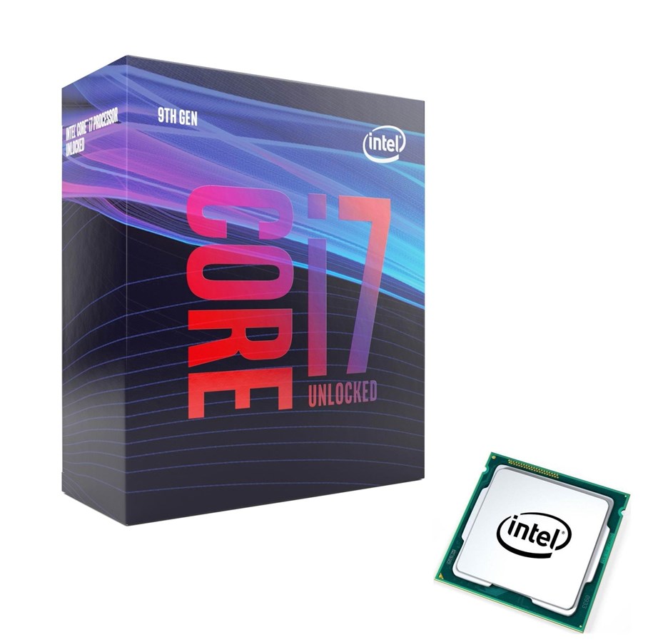 CPU - Intel Core i7-9700KF Coffee Lake S CPU - 8 kärnor - 3.6 GHz - Intel LGA1151 - Intel Boxed (med kylare) - BX80684I79700KF