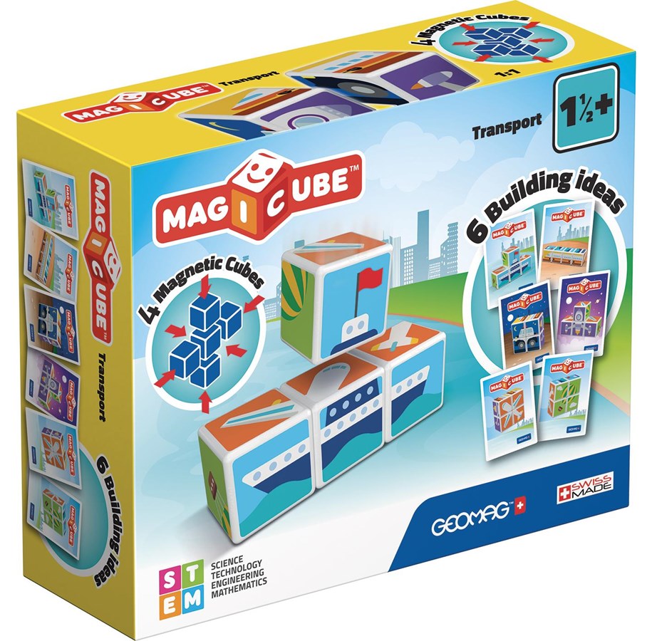 Byggset - Geomag Magicube Printed Transport + Cards 7 - 122