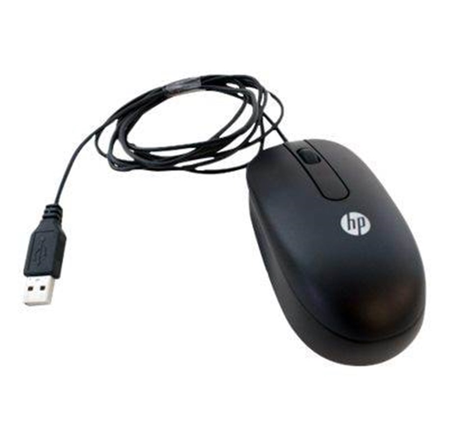 Mus - HP I USB Optical Scroll Mouse - Mouse - Laser / optical - 3 knappar - Svart - 674316-001