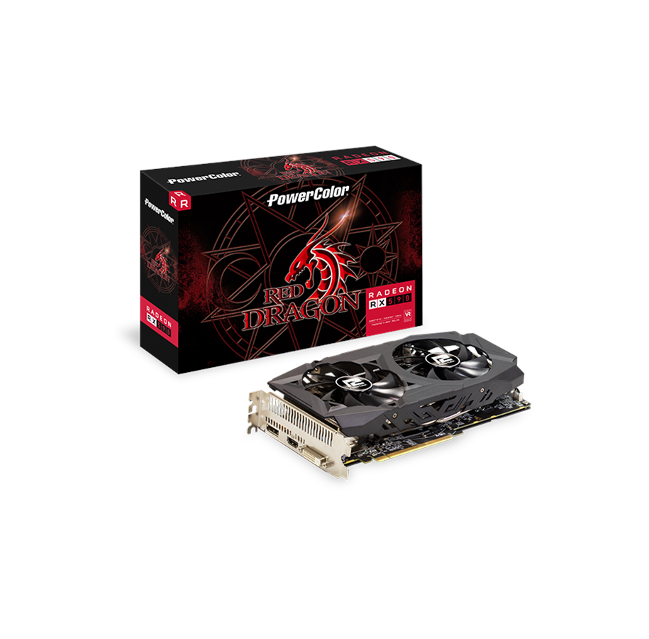 PowerColor AMD Radeon RX 590 Red Dragon - 8GB GDDR5 RAM - Grafikkort *DEMO*