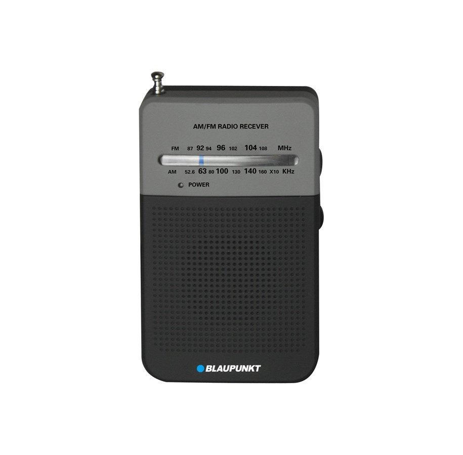 DAB, Nätverk & Klockradio - Blaupunkt PR3BK Portable Radio AM/FM - AM/FM - Svart - PR3BK