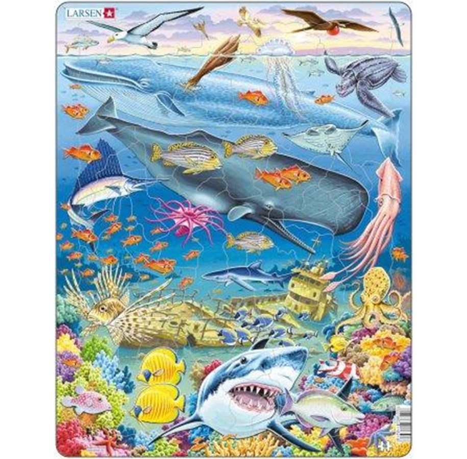 Pusselspel - Larsen Puzzles Whale Reef - LA-FH20