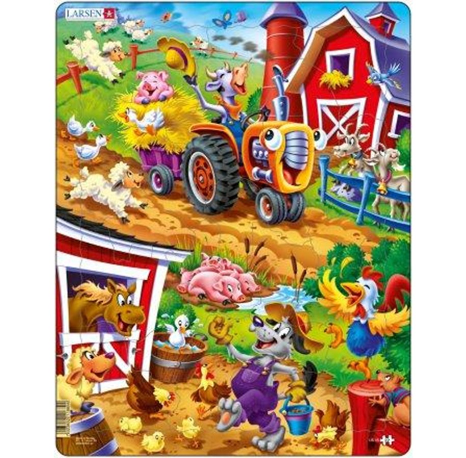 Pusselspel - Larsen Puzzles Barnyard - LA-US15