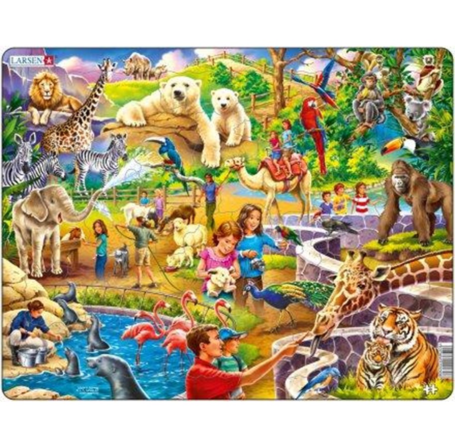 Pusselspel - Larsen Puzzles Zoo - LA-US30