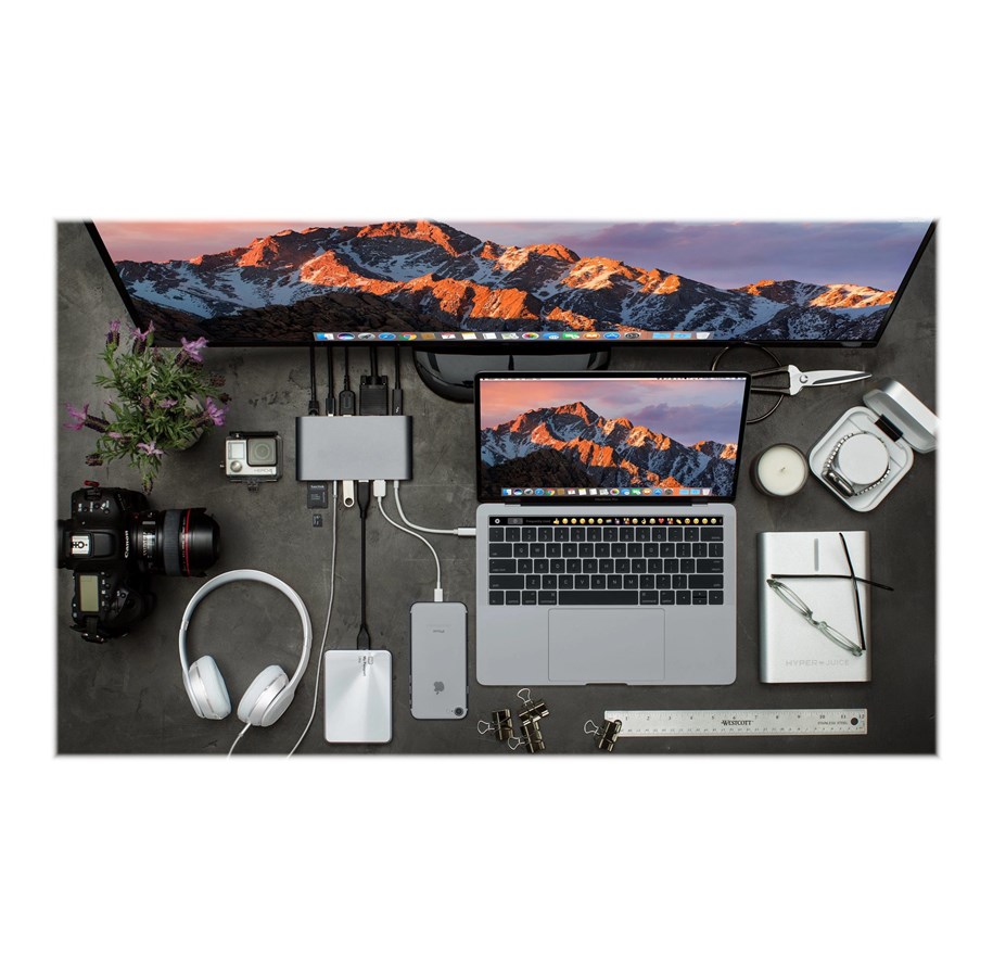 Sanho HyperDrive Ultimate USB C Hub Space Grey Billig