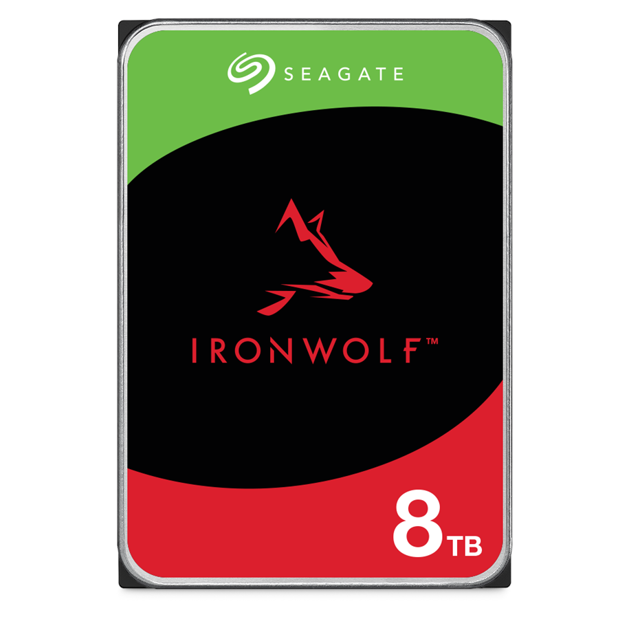 Hårddisk - Seagate IronWolf - 8TB - Hårddisk - ST8000VN004 - SATA-600 - 3,5" - ST8000VN004